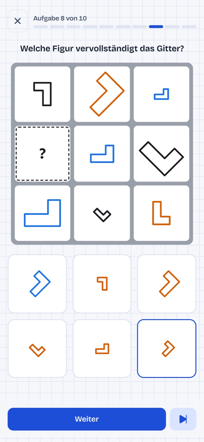 iq test challenge screenshot de puzzle